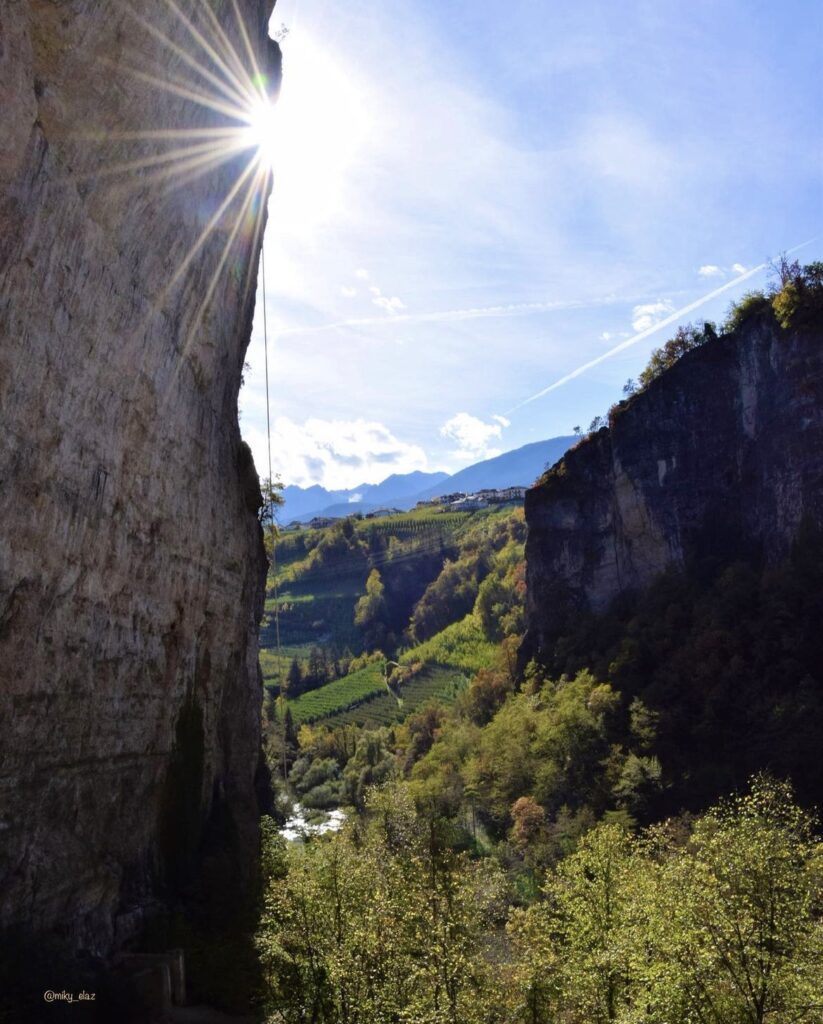 forra del fiume noce autunno