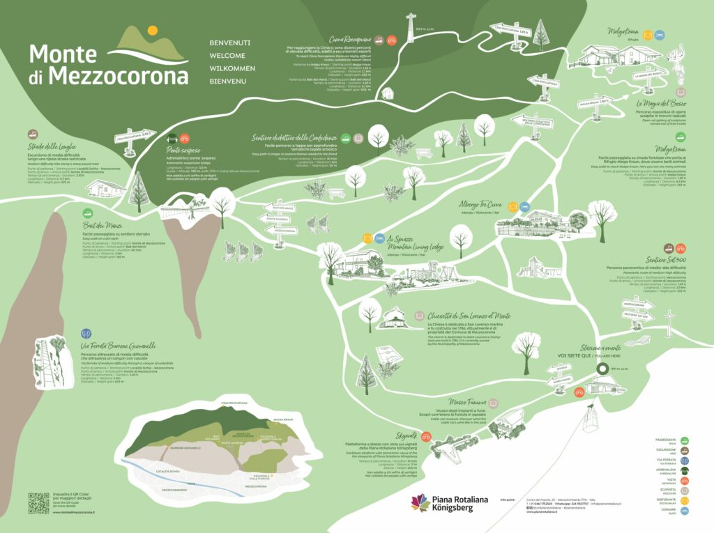 mappa monte di mezzocorona