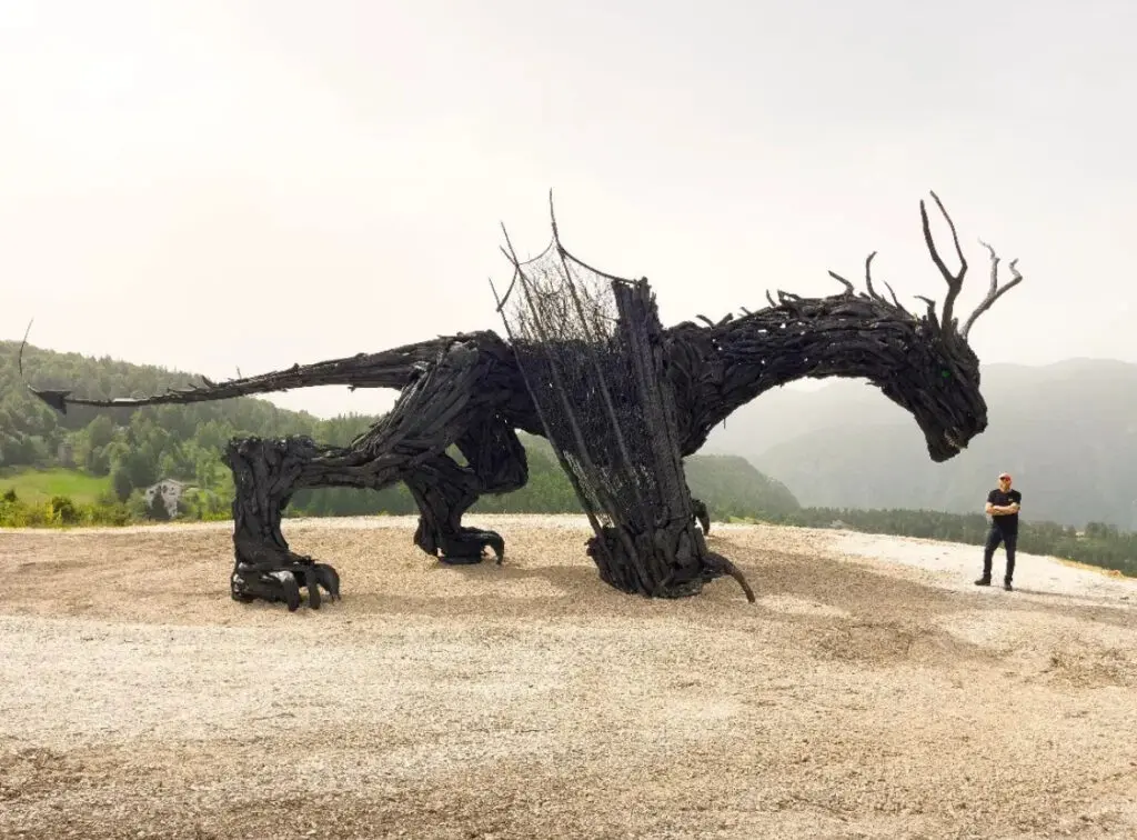 Animale in legno per motricità | Dino Diplodocus